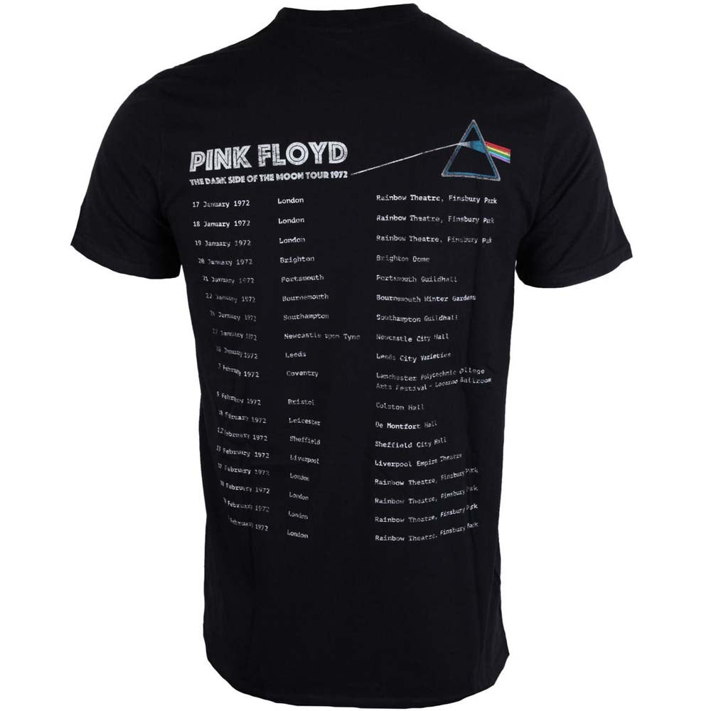 Billede af Pink Floyd Dark Side of the Moon 1972 Tour T-shirt back
