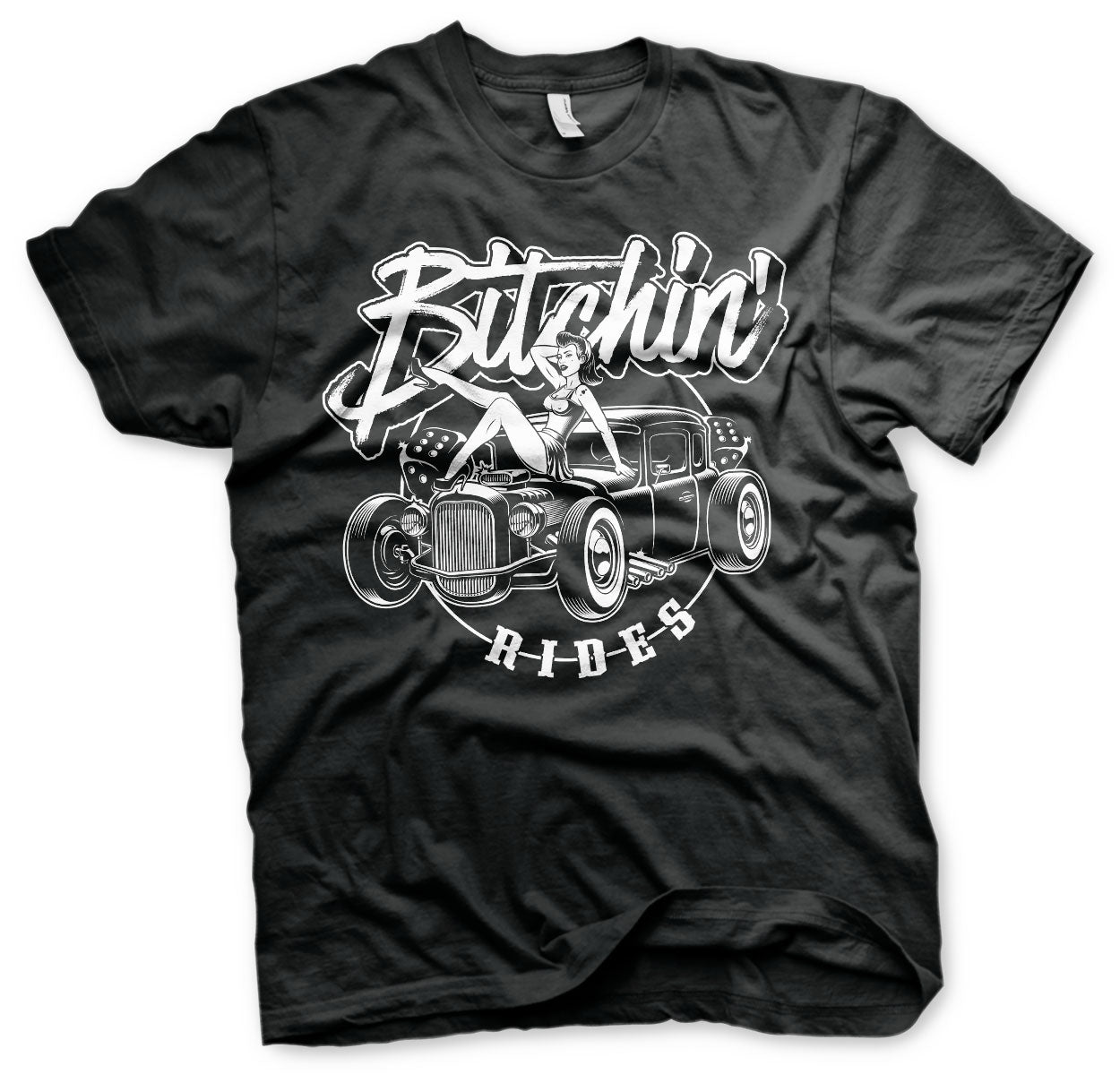 Billede af Bitchin' Rides, Bitchin' Rides: Hot Rod Hot Girls T-Shirt