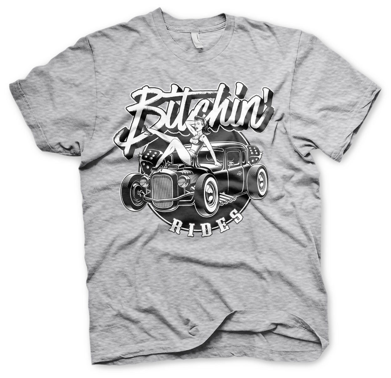 Billede af Bitchin' Rides, Bitchin' Rides: Hot Rod Hot Girls T-Shirt