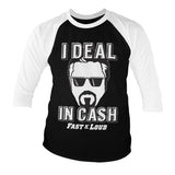 Billede af Fast N' Loud, Fast N' Loud: I Deal In Cash Raglan 3/4 Sleeve T-Shirt