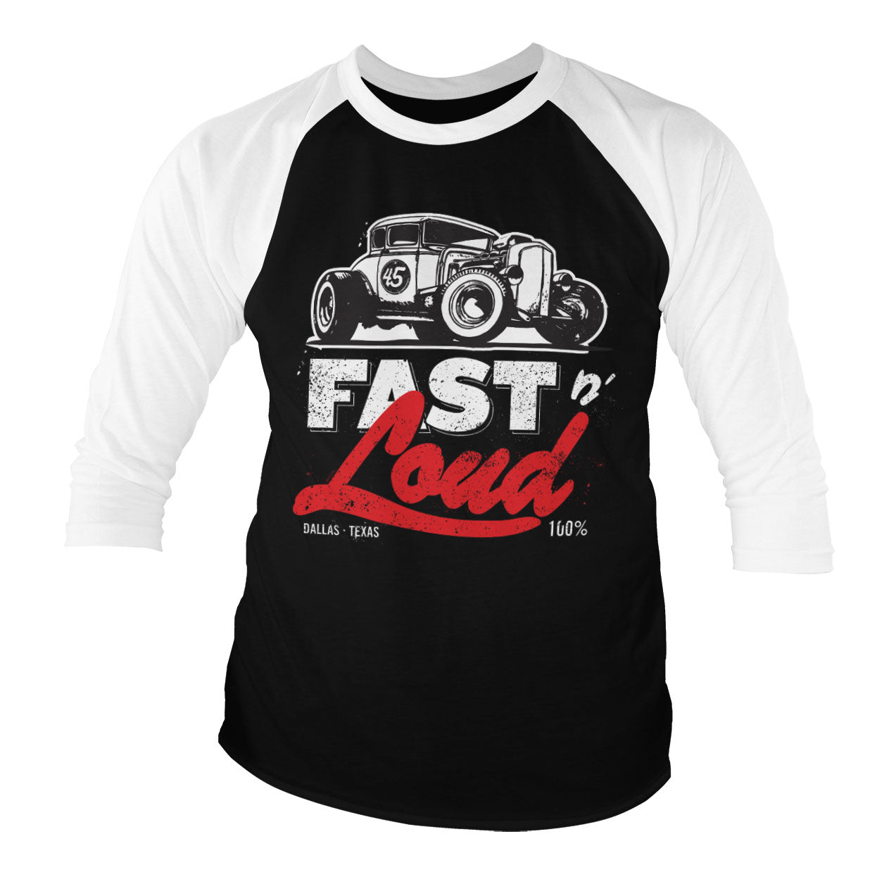 Billede af Fast N' Loud, Fast N' Loud: Hot Rod Raglan 3/4 Sleeve T-Shirt
