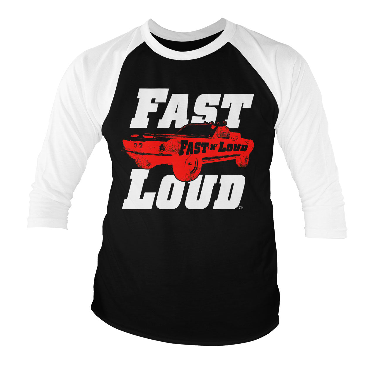 Billede af Fast N' Loud, Fast N' Loud: Mustang Raglan 3/4 Sleeve T-Shirt