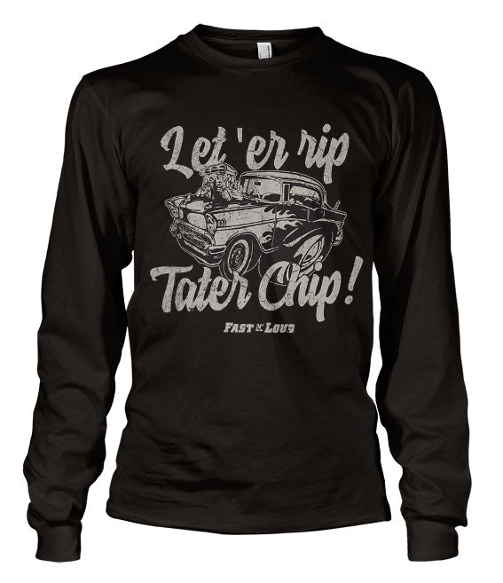 Billede af Fast N' Loud, Fast N' Loud: Let 'Er Rip Tater Chip Long Sleeve T-Shirt