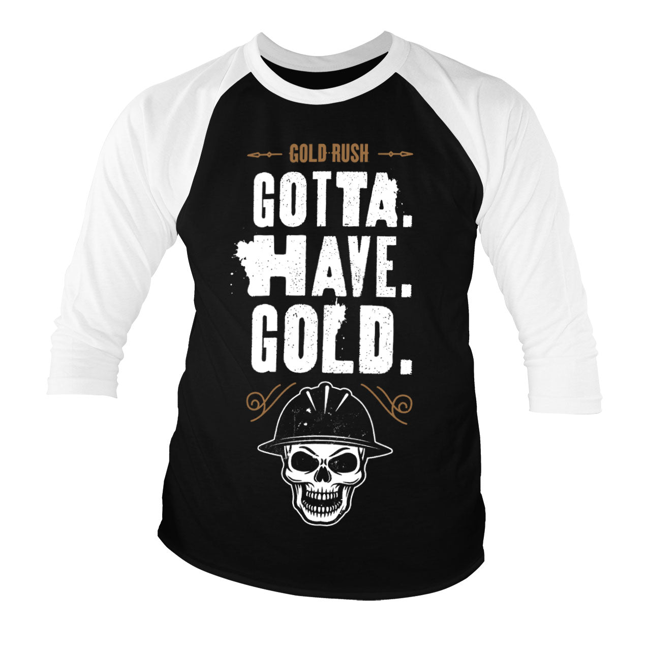 Billede af Gold Rush, Gold Rush: Gotta Have Gold Raglan 3/4 Sleeve T-Shirt