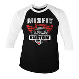 Billede af Misfit Garage, Misfit Garage: Kustom Builds 3/4-ærmet Raglan T-Shirt
