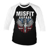 Billede af Misfit Garage, Misfit Garage: American Piston 3/4-ærmet Raglan T-Shirt