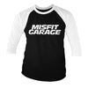 Billede af Misfit Garage, Misfit Garage: Logo 3/4-ærmet Raglan T-Shirt