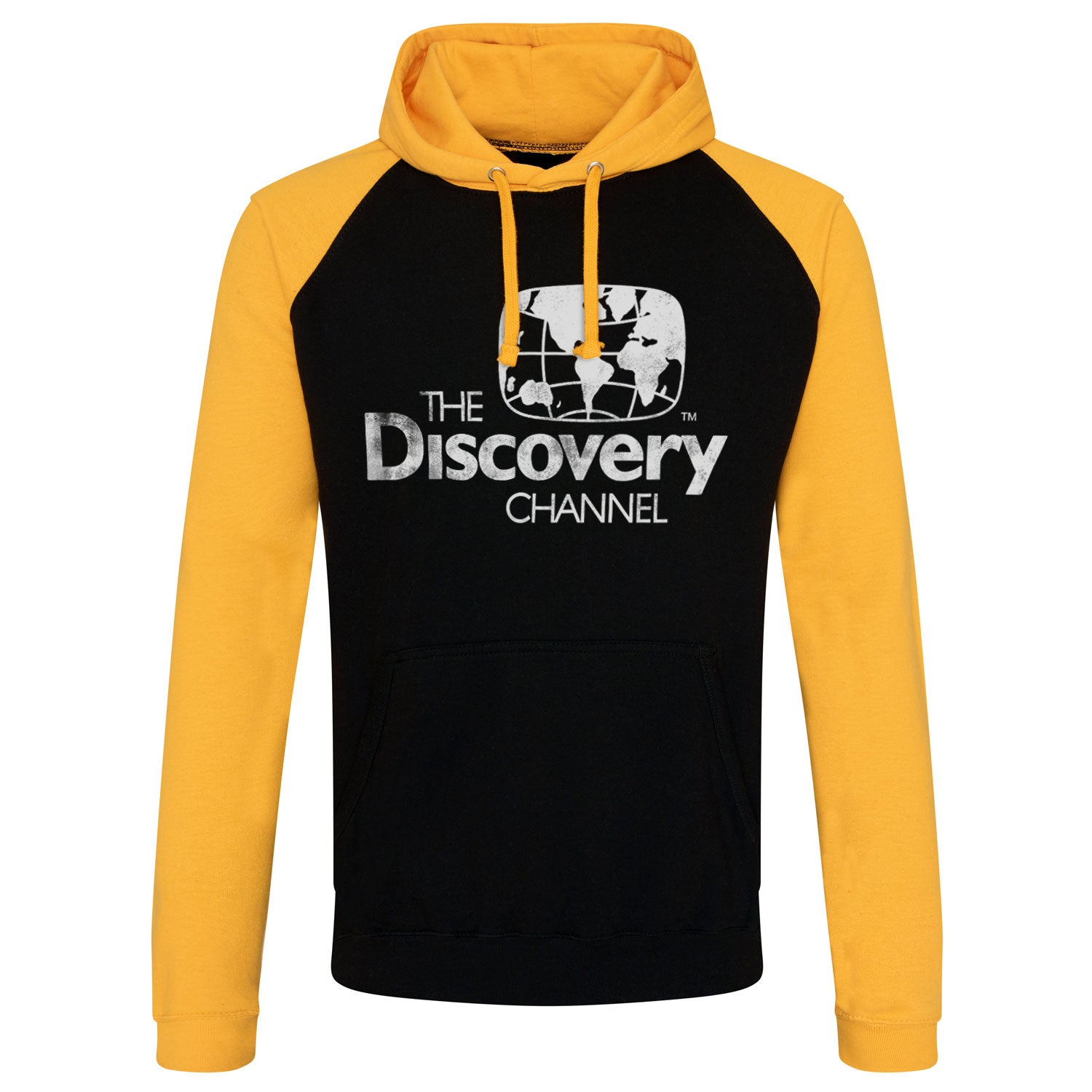 Billede af Discovery Channel, Discovery Channel: Distressed Logo Raglan Hoodie