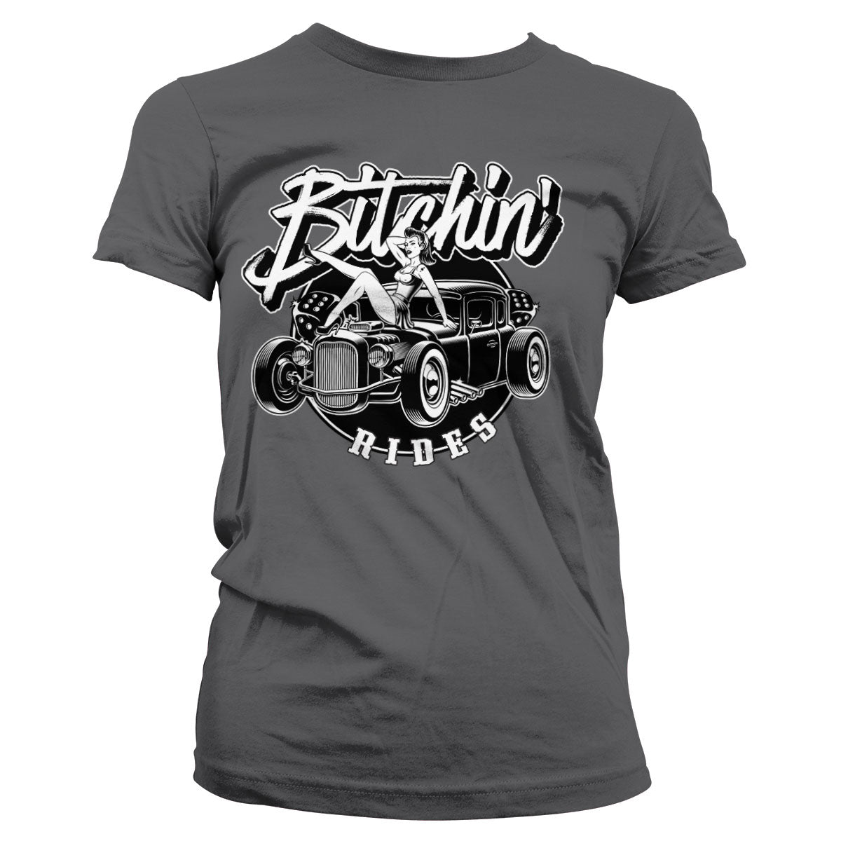 Billede af Bitchin' Rides, Bitchin' Rides: Hot Rod Hot Girls T-Shirt (Kvinder)
