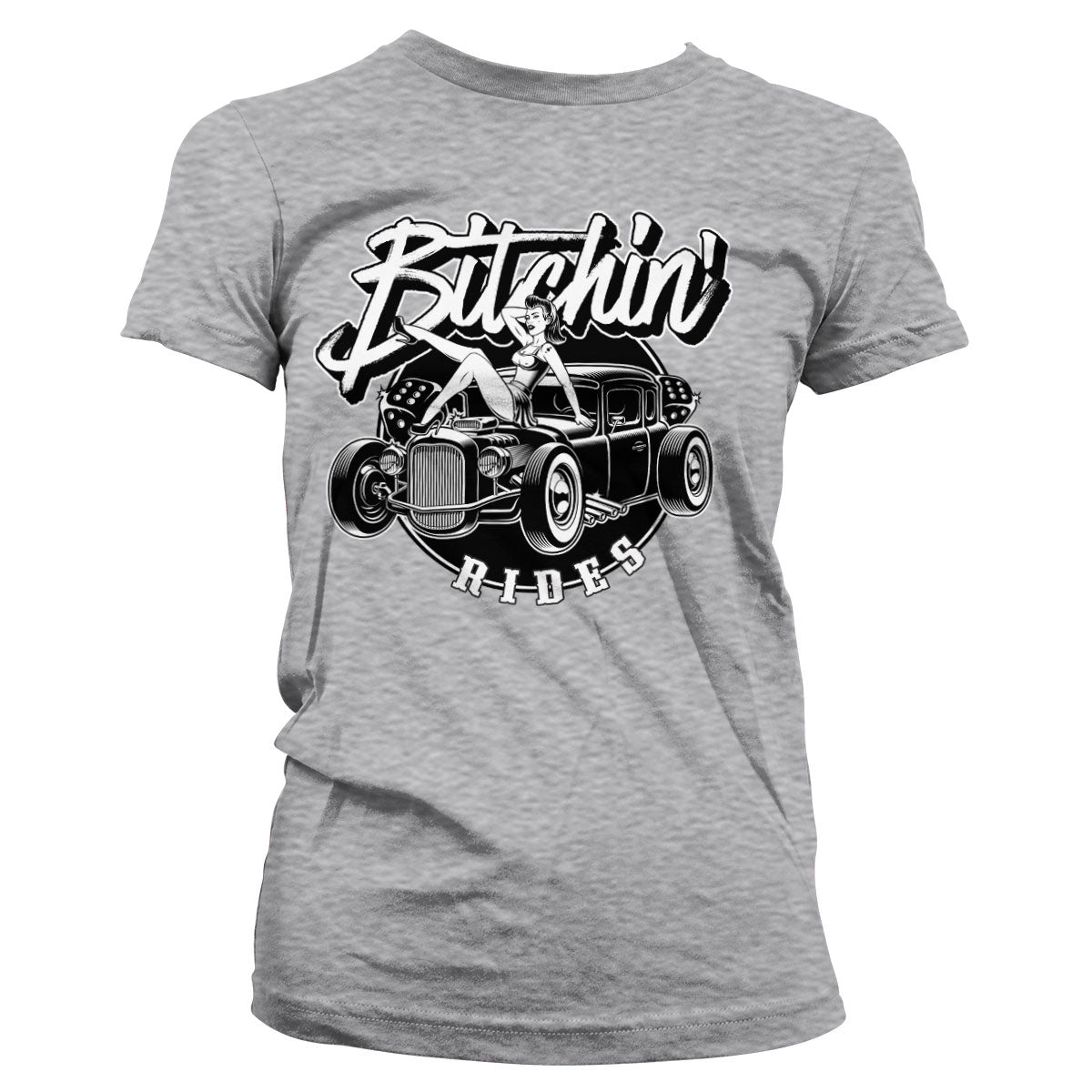 Billede af Bitchin' Rides, Bitchin' Rides: Hot Rod Hot Girls T-Shirt (Kvinder)
