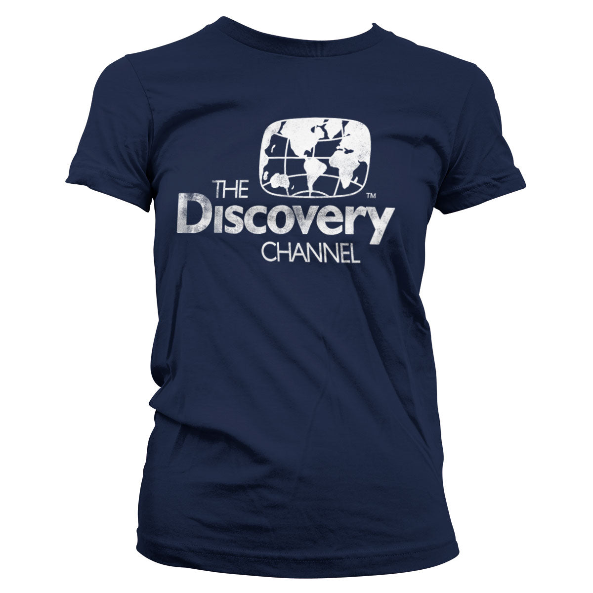 Billede af Discovery Channel, Discovery Channel: Distressed Logo T-Shirt (Kvinder)