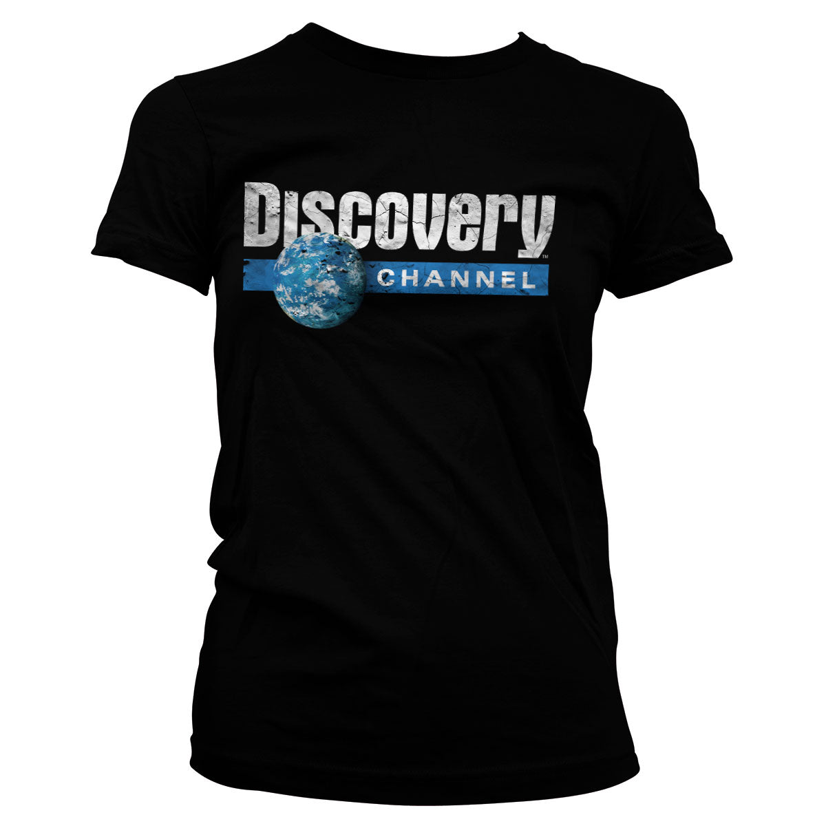 Billede af Discovery Channel, Discovery Channel: Discovery Cracked Globe Logo T-Shirt (Kvinder)