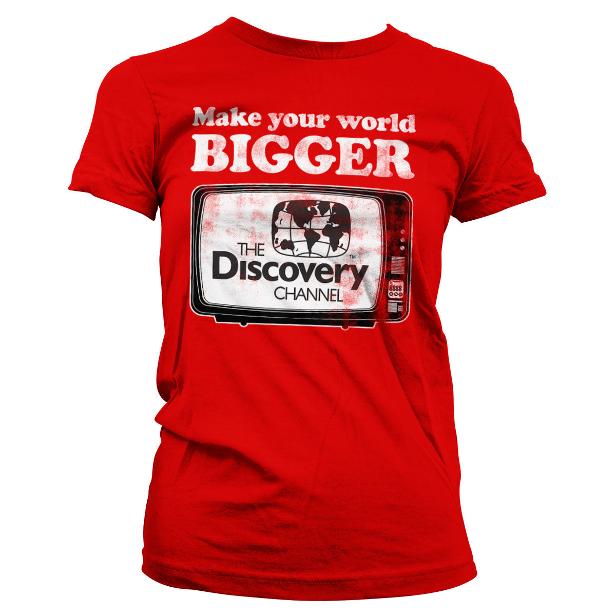 Billede af Discovery Channel, Discovery Channel: Make Your World Bigger T-Shirt (Kvinder)