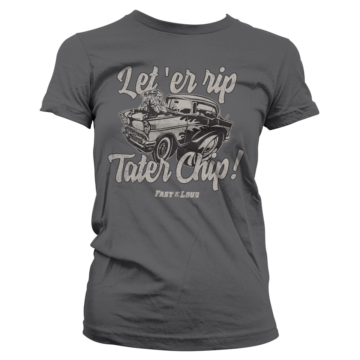 Billede af Fast N' Loud, Fast N' Loud: Let 'Er Rip Tater Chip T-Shirt (Kvinder)