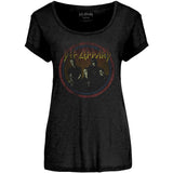 Billede af Def Leppard Vintage Circle T-shirt til kvinder