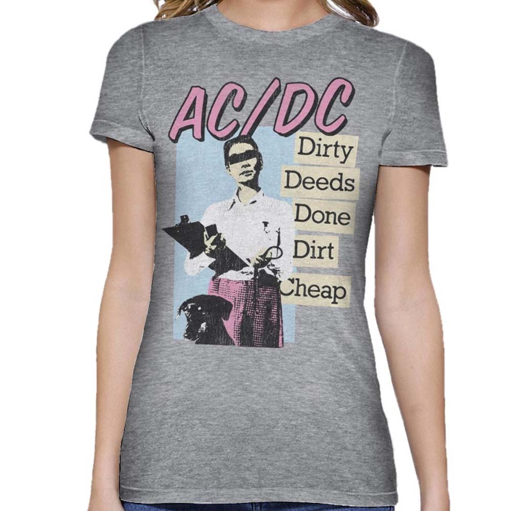Billede af AC/DC Dirty Deeds Done Dirt Cheap T-shirt til kvinder