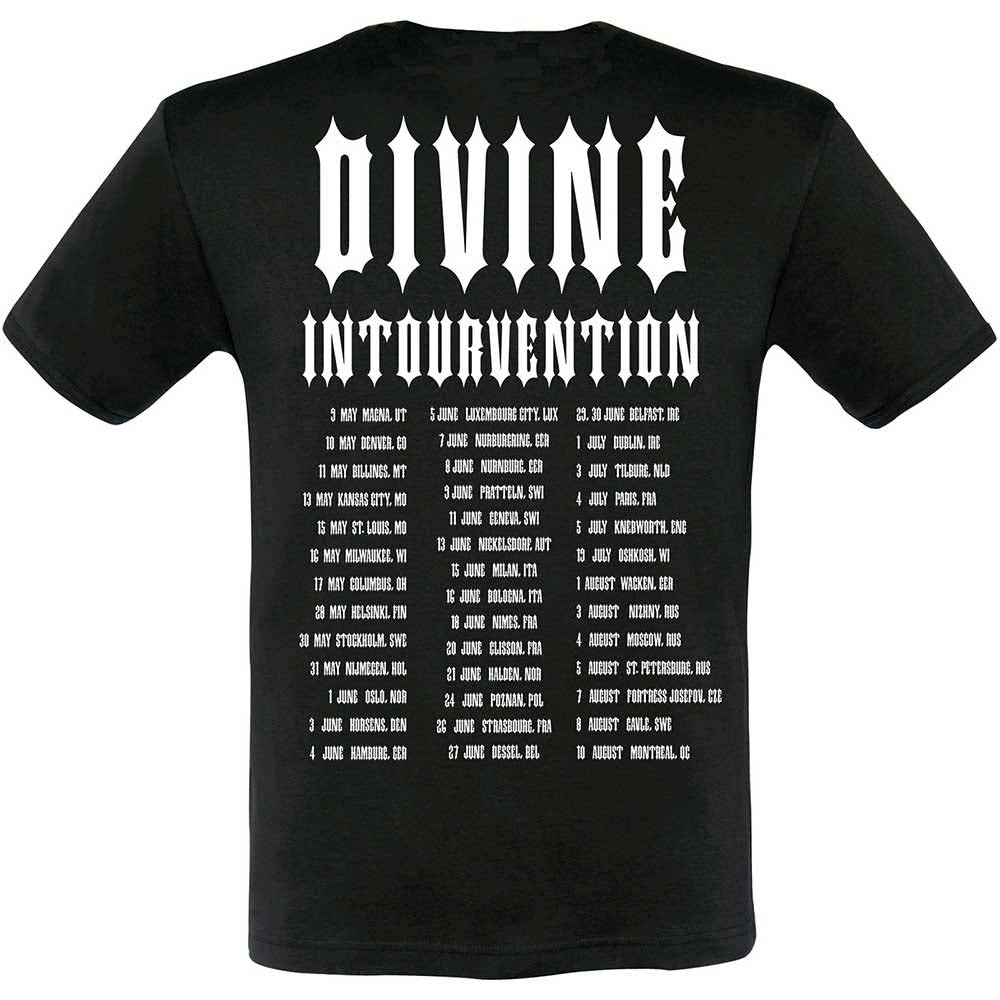 Billede af Slayer Divine Intervention 2014 Dates T-shirt back