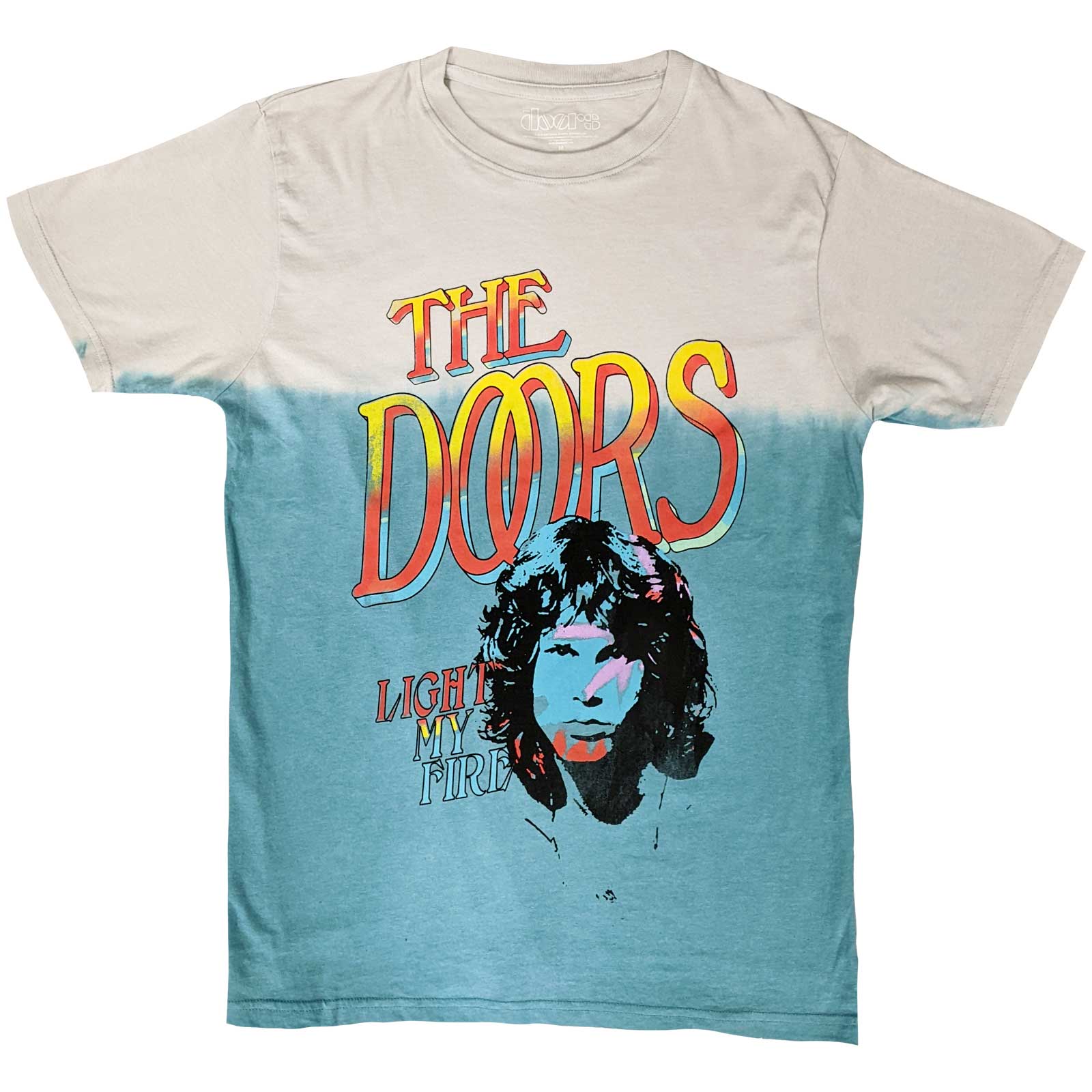 The Doors: Light My Fire Stacked T-Shirt (Dip Dye)