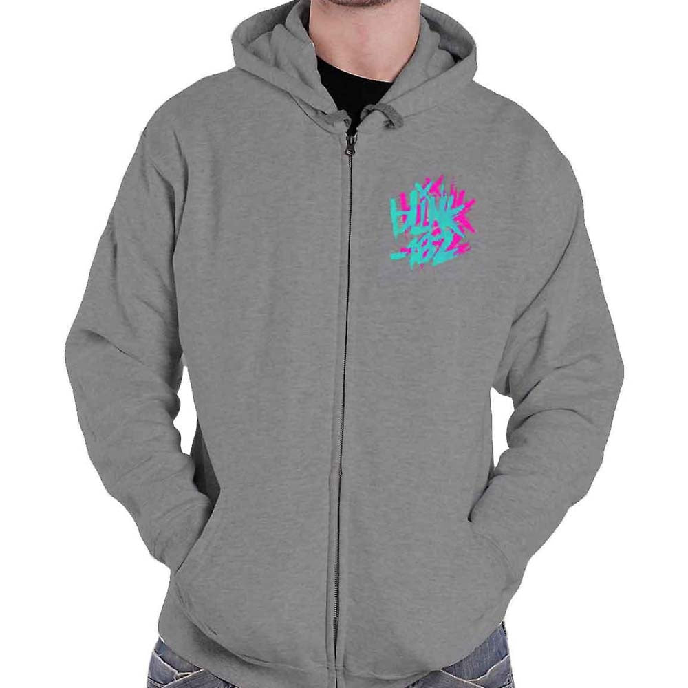 Billede af Blink-182 Double Six Arrow Smiley Hoodie gray front