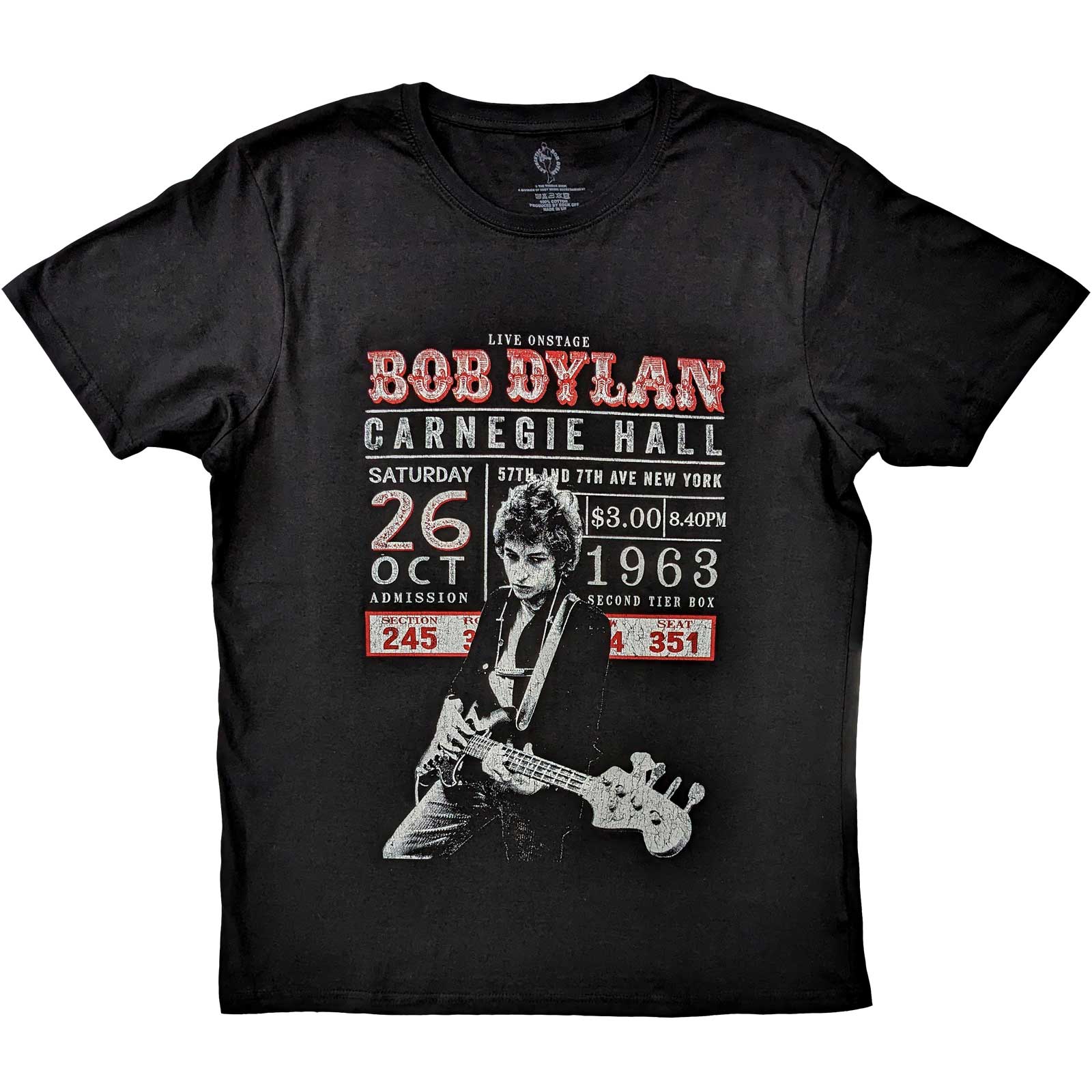 Bob Dylan: Carnegie Hall '63 T-Shirt