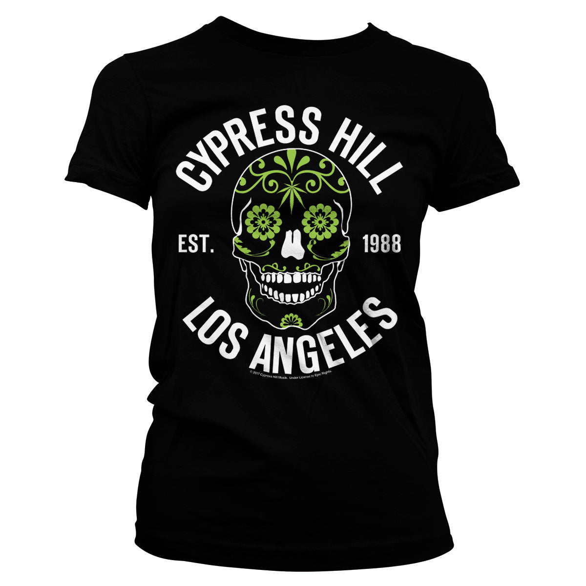 Billede af Cypress Hill, Cypress Hill: Sugar Skull T-Shirt (Kvinder)