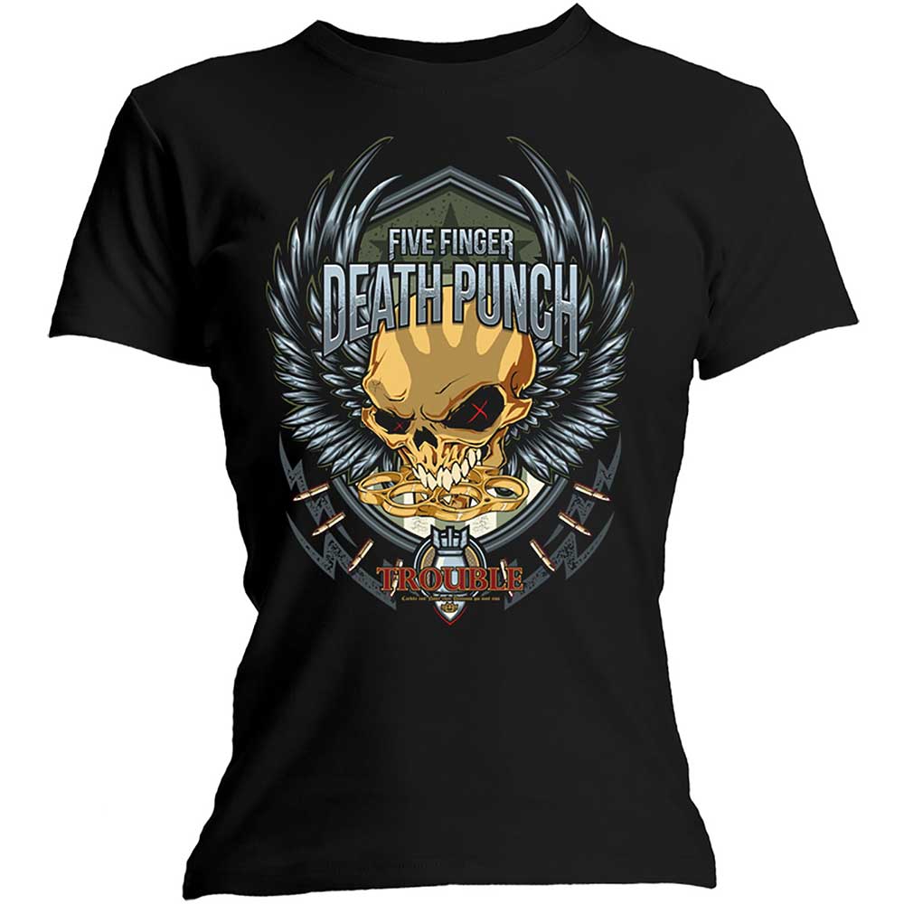Billede af Five Finger Death Punch Trouble T-shirt til kvinder