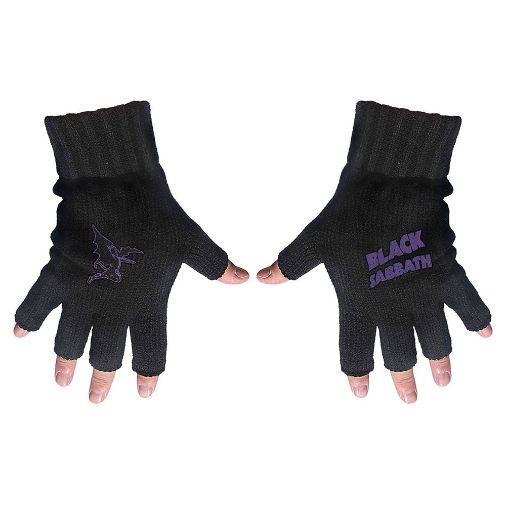 Billede af Black Sabbath Purple Logo & Devil Handsker