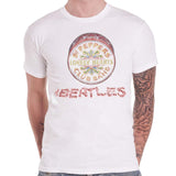 Billede af The Beatles Flowers Logo & Drum T-shirt