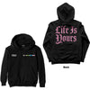 Foals: Life Is Yours Text Pullover Hoodie (Back Print)