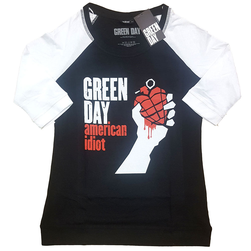Green Day: American Idiot Raglan T-Shirt (Kvinder)