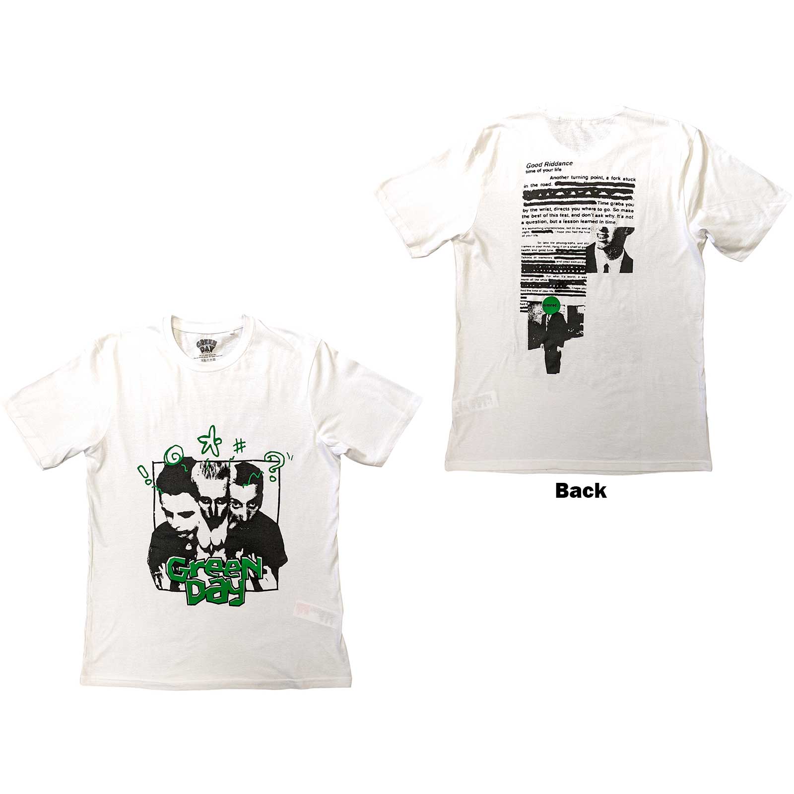 Green Day: Good Riddance T-Shirt (Back Print)