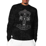 Guns N' Roses: Monochrome Cross Long Sleeved T-Shirt