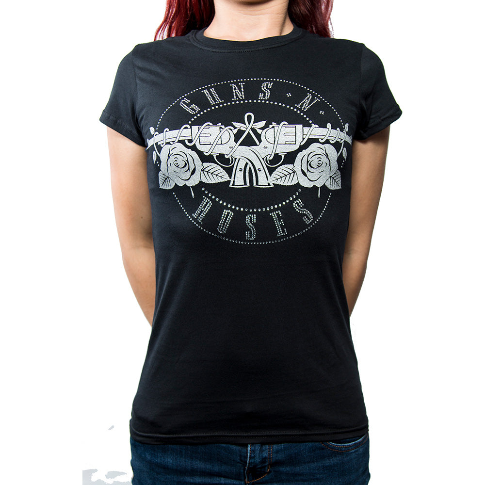 Billede af Guns N' Roses Circle Logo T-shirt til kvinder