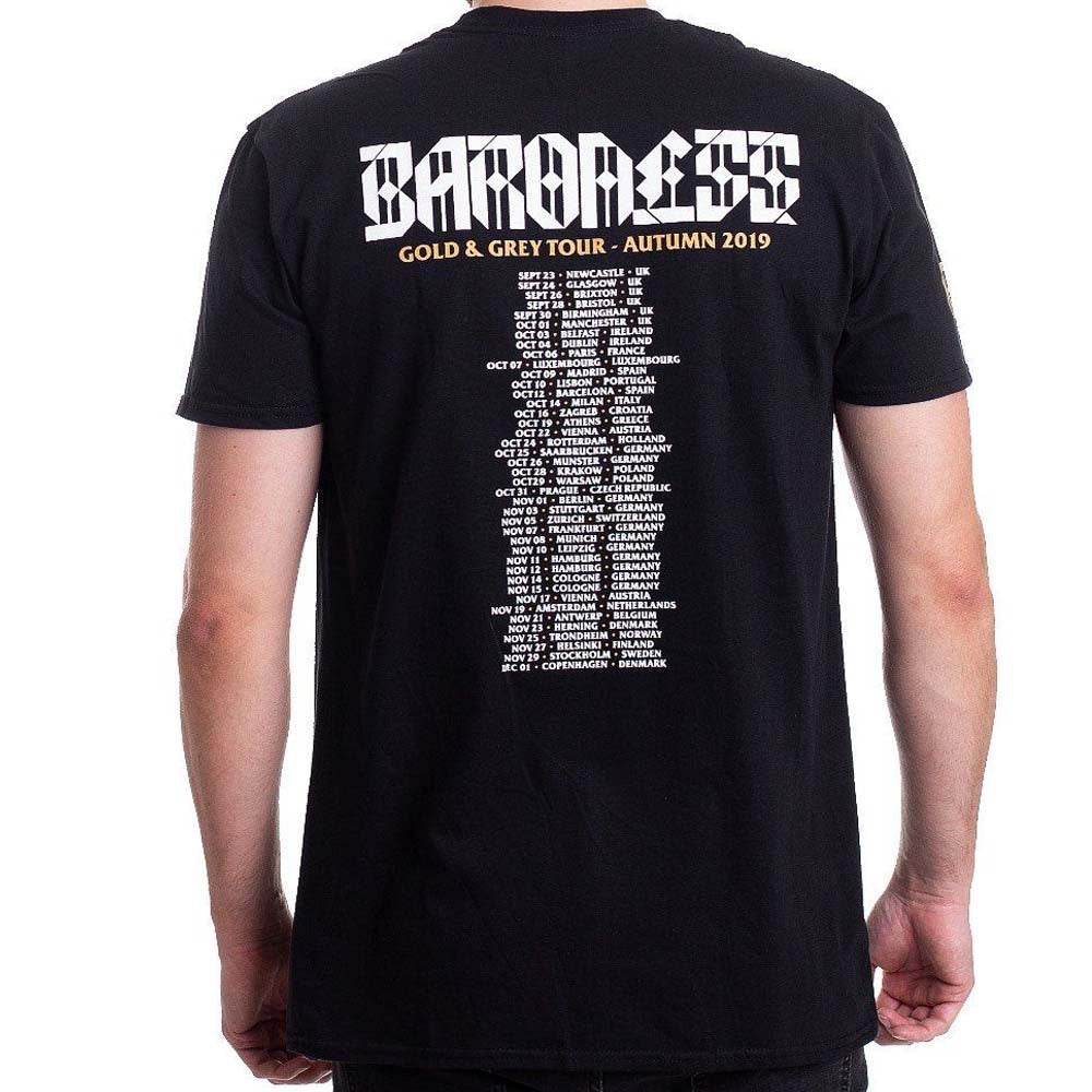 Billede af Baroness Gold & Grey Dateback T-shirt back