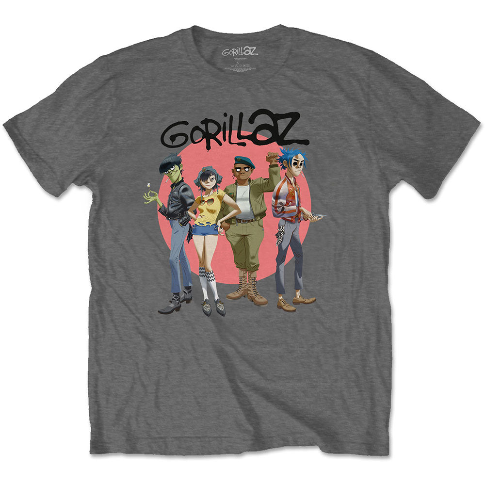 Gorillaz: Group Circle Rise T-Shirt