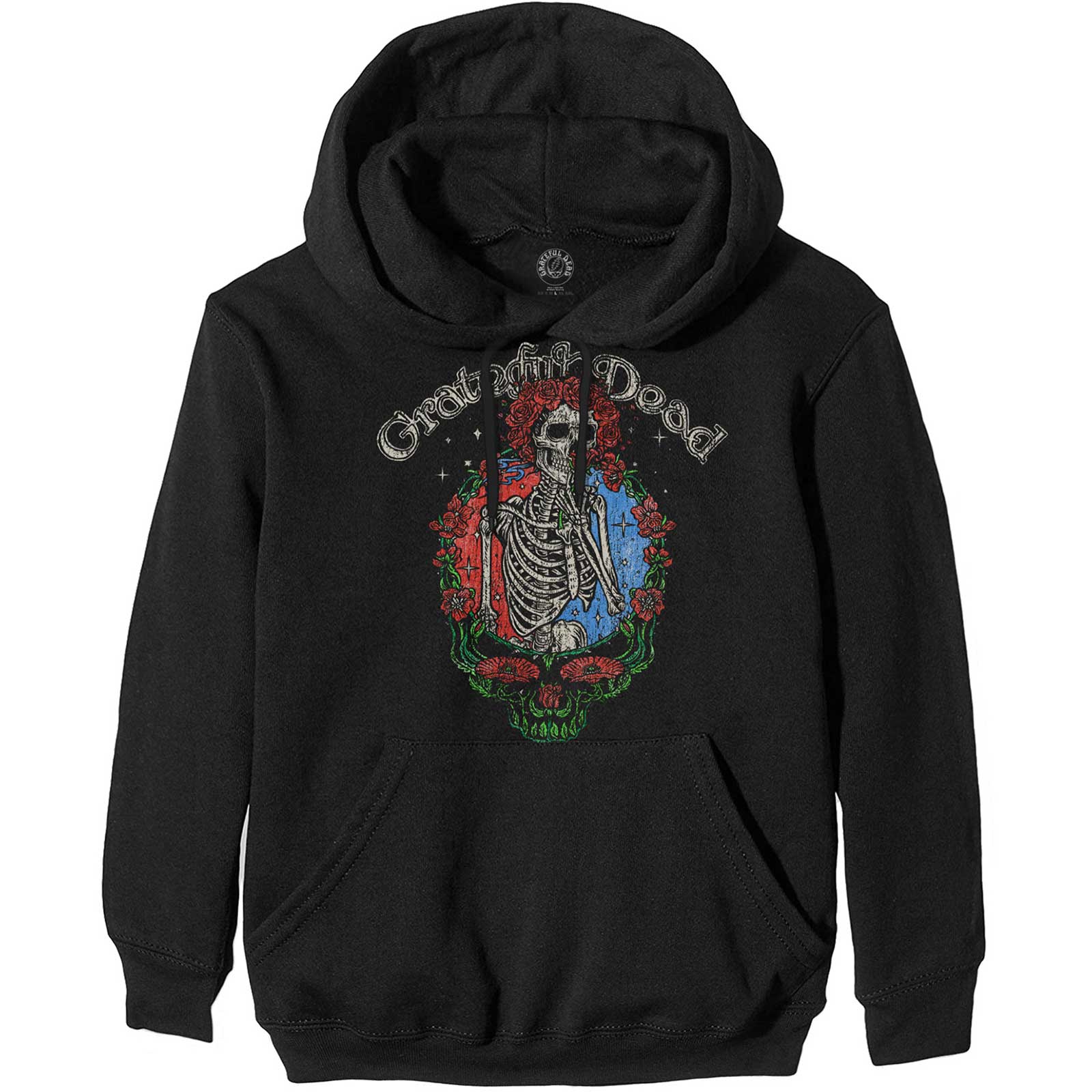 Grateful Dead: Floral Stealie Pullover Hoodie