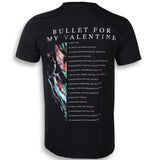 Billede af Bullet For My Valentine Gravity Euro Tour 2018 T-shirt back