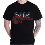 Billede af The Beatles Guitar & Flag T-shirt sort