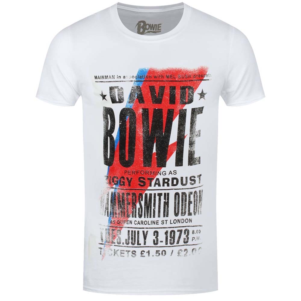 Billede af David Bowie Hammersmith Odeon T-shirt hvid