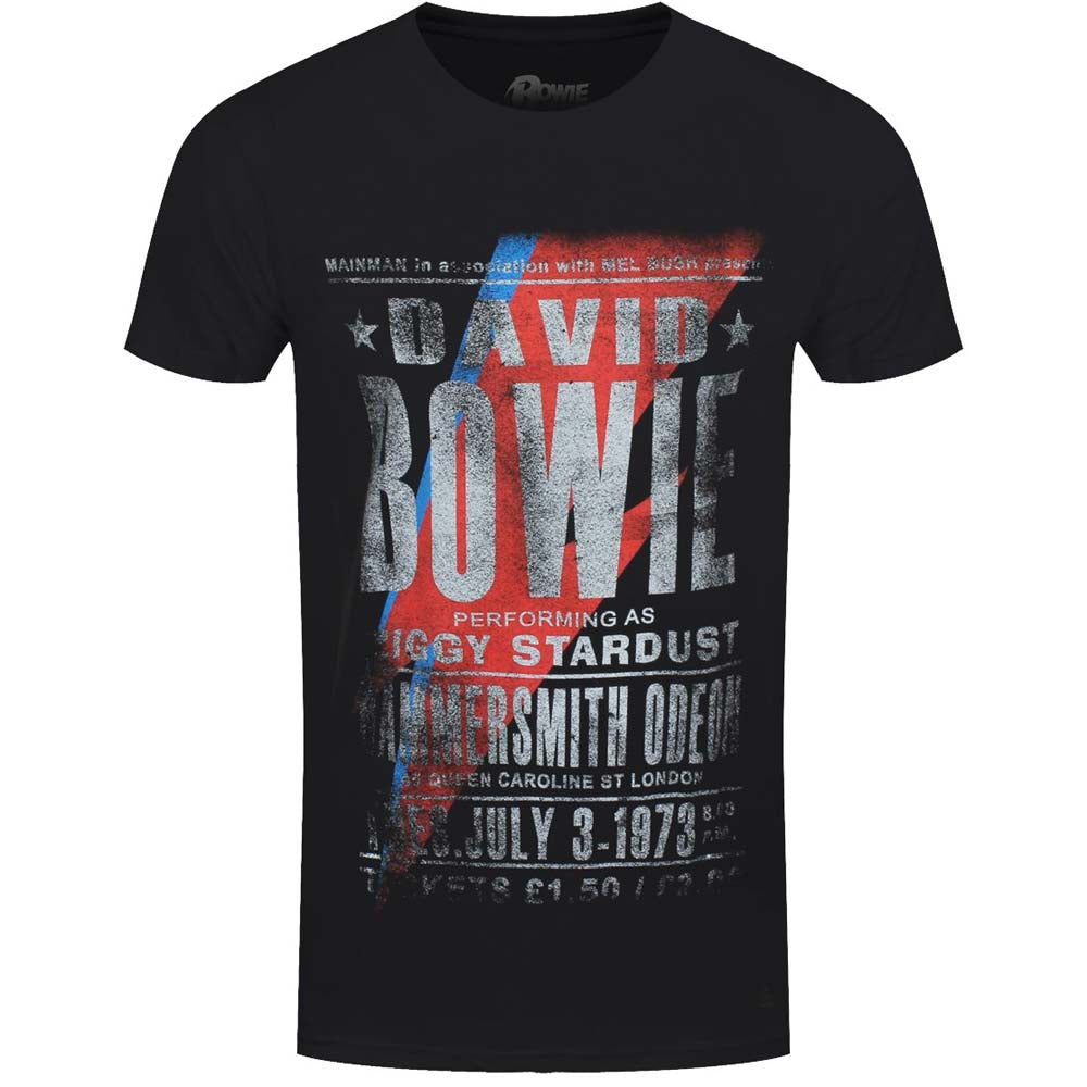 Billede af David Bowie Hammersmith Odeon T-shirt sort