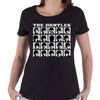 Billede af The Beatles Hard Days Night Faces Mono T-shirt til kvinder