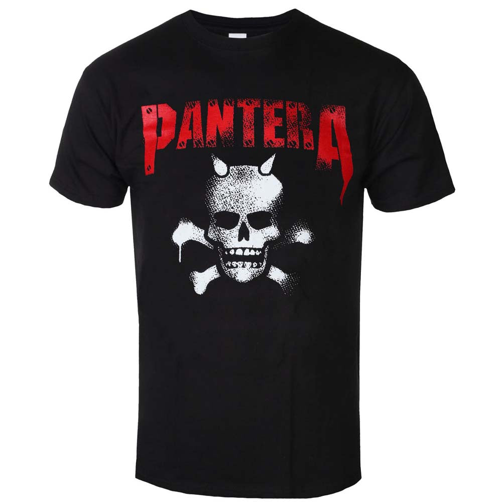 Billede af Pantera Horned Skull Stencil T-shirt