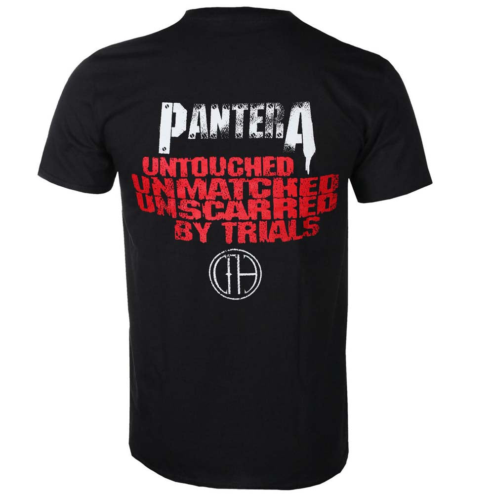 Billede af Pantera Horned Skull Stencil T-shirt back