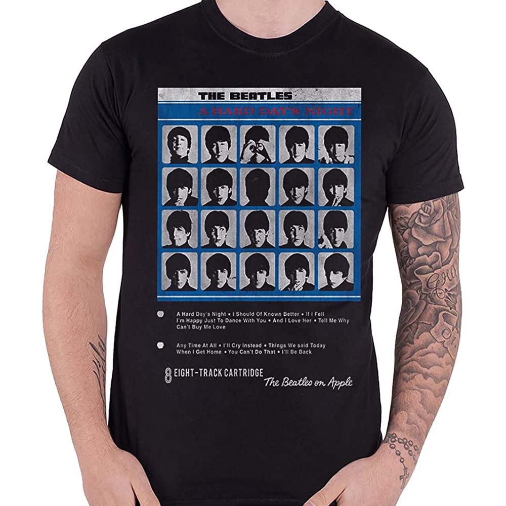 Billede af The Beatles Hard Days Night 8 Track T-shirt