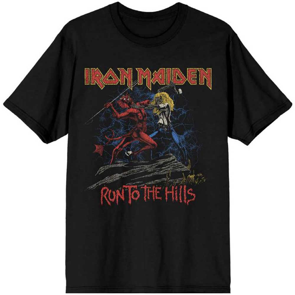 Iron Maiden: Number of the Beast Run To The Hills Distress T-Shirt