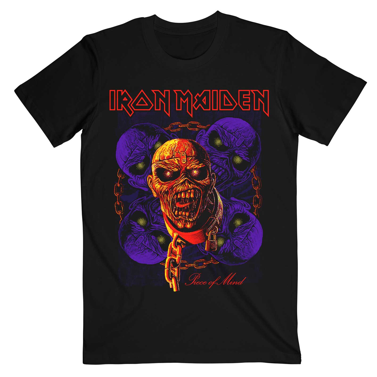 Iron Maiden: Piece of Mind Multi Head Eddie T-Shirt