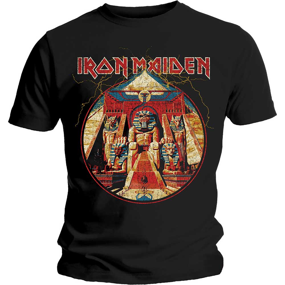 Billede af Iron Maiden Powerslave Lightning Circle T-shirt