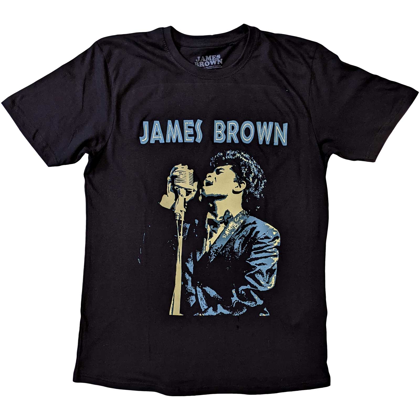 James Brown: Holding Mic T-Shirt