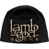 Lamb Of God: Omens Beanie Hat (Discharge Printing)