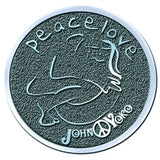 Billede af John Lennon Peace & Love Badge